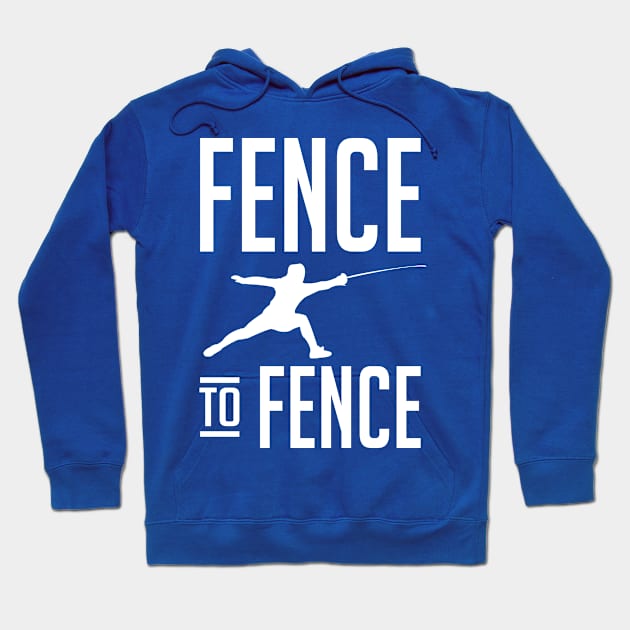 Fence to Fence (white) Hoodie by nektarinchen